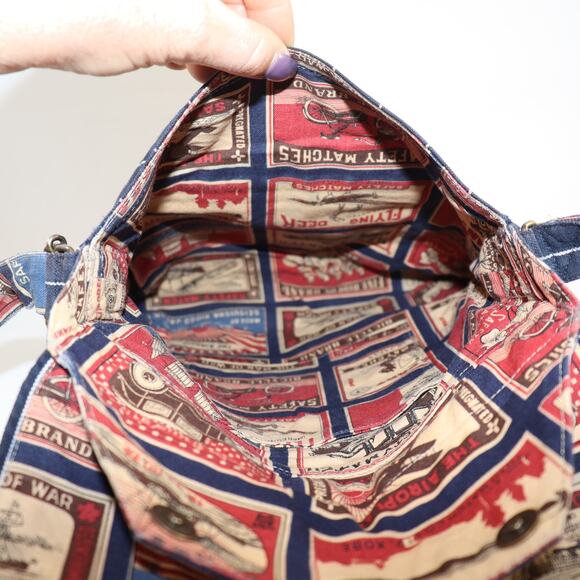 Hakodate Prison Canvas Messenger Bag Japan Safety Match Print - Picture 4 of 5